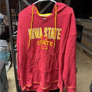 Colosseum Women's Red and Yellow Hoodie